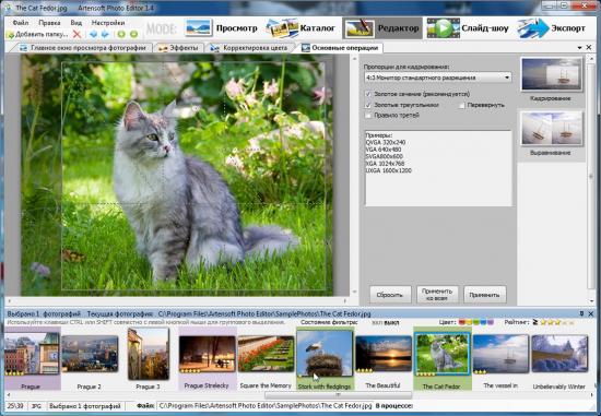Скриншот Artensoft Photo Editor 1.4