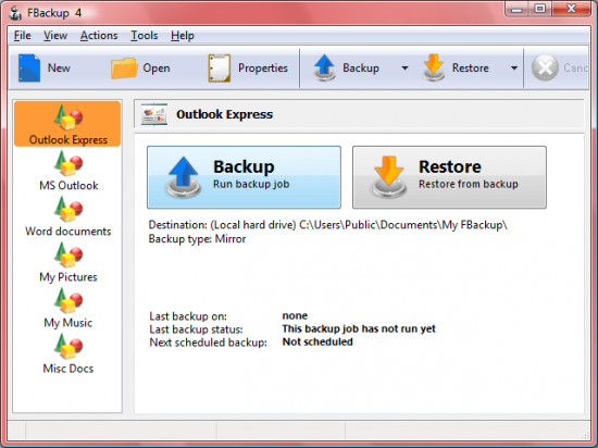  FBackup 7.3.390