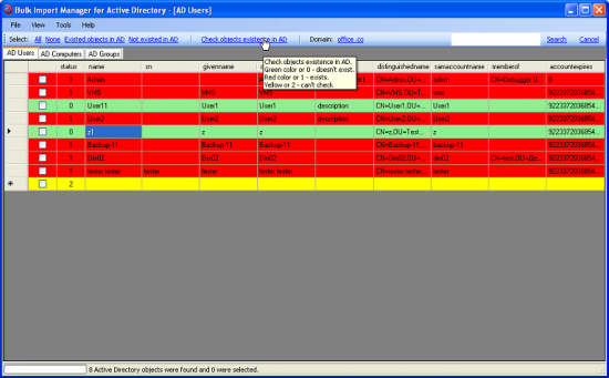  Algoware Active Directory Bulk Import 2.0