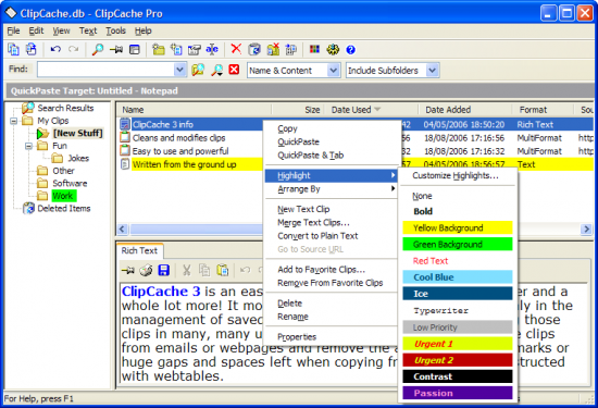 Скриншот ClipCache Pro 3.5.4
