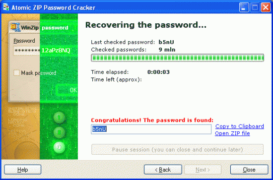  Atomic ZIP Password Recovery 2.60