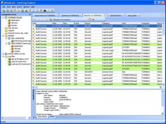  Event Log Explorer 4.5