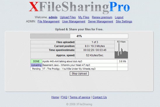  XFileSharing Professional 1.8