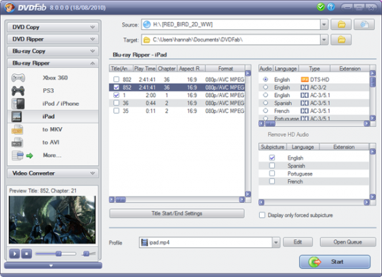  DVDFab Blu-ray Ripper 8.2.2.9