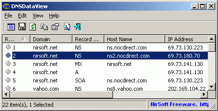 Скриншот DNSDataView 1.41