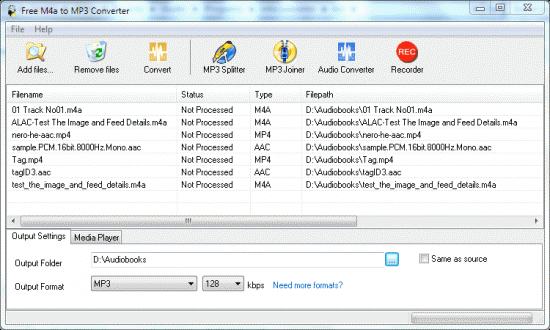  Free M4a to MP3 Converter Pro 1.3.0.16