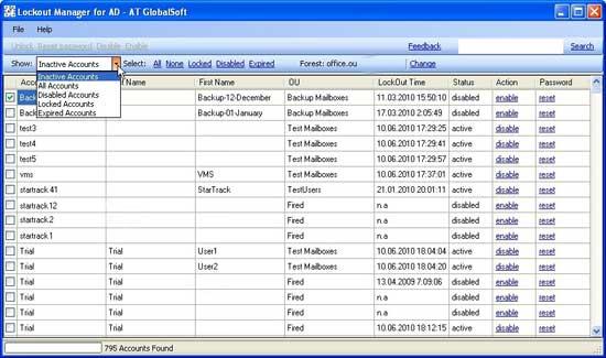  Account Lockout Manager for AD 2.2