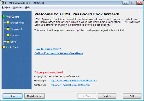  HTML Password Lock 6.0