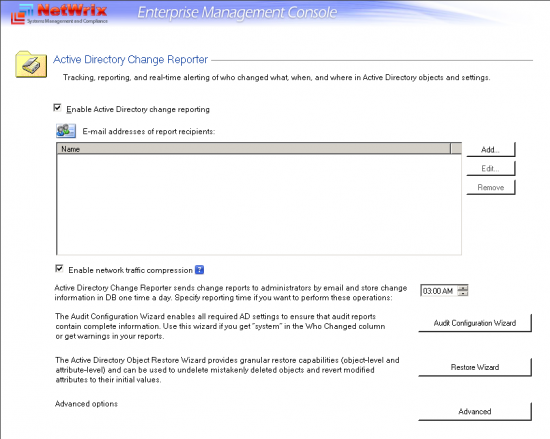  NetWrix Active Directory Change Reporter 6.0