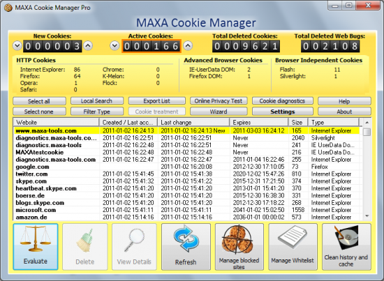  MAXA Cookie Manager 5.0.0.19