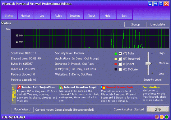  Filseclab Personal Firewall 3.0