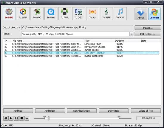 Скриншот Audio Converter 3.2.3