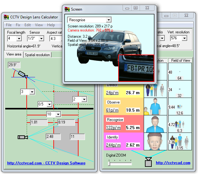  CCTV Design Lens Calculator 1.0