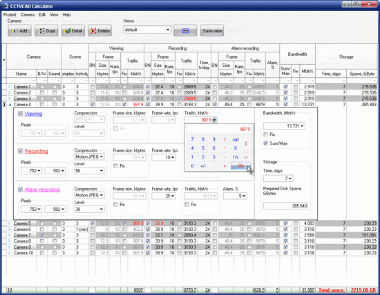  IP Camera CCTV Calculator 2.02