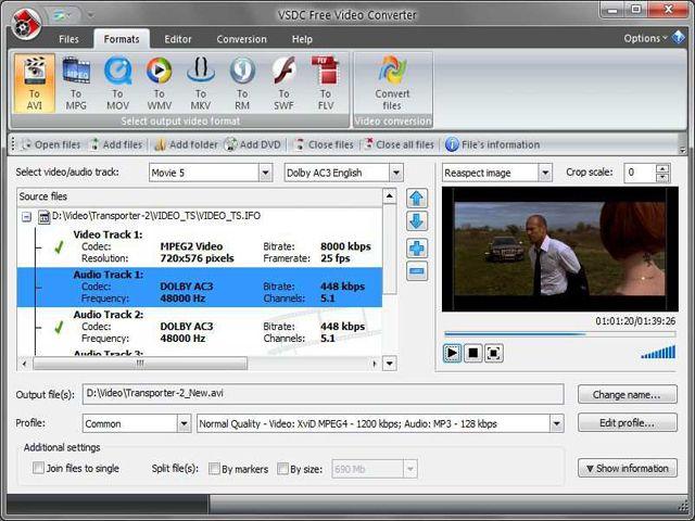 Скриншот VSDC Free Video Converter 2.4.2