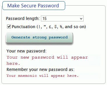  Make Secure Password 1.0