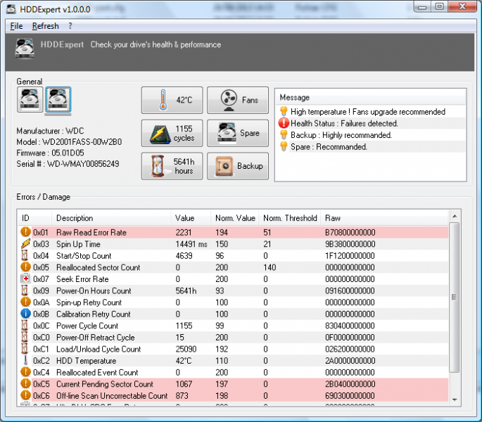 Скриншот HDDExpert 1.18.1.40