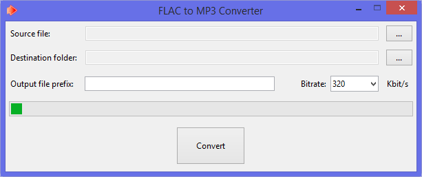 Скриншот Best FLAC To MP3 Converter 1.0