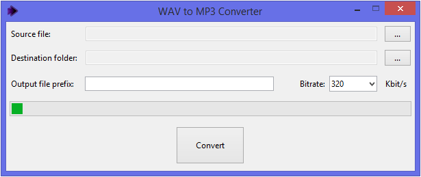 Скриншот Best WAV To MP3 Converter 1.0