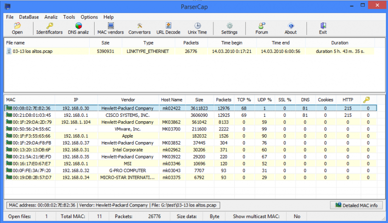  Parser Cap 0.6.0