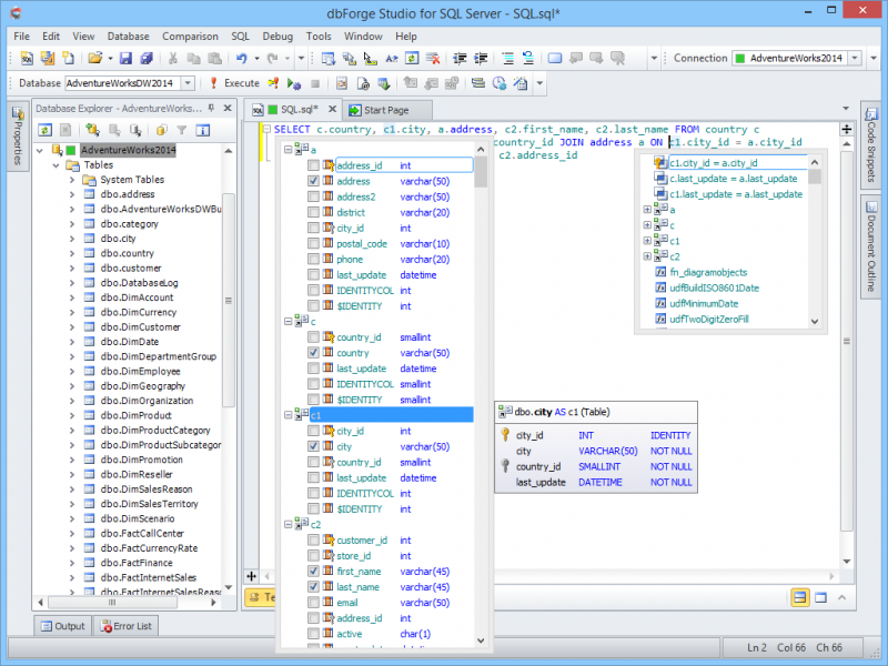  dbForge Studio for SQL Server 3.8