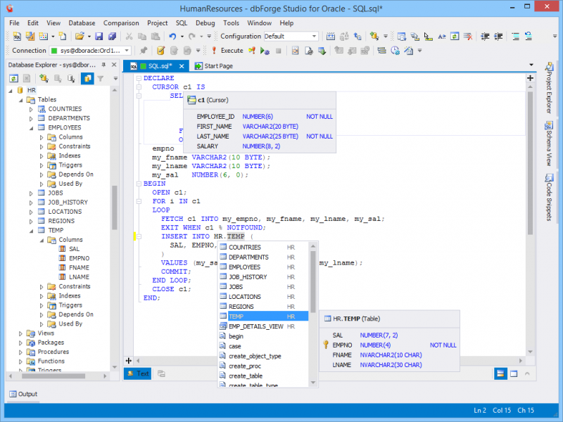  dbForge Studio for Oracle 3.6