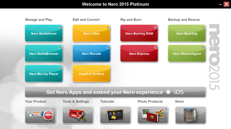 Скриншот Nero Platinum 2019.1.13.0.1