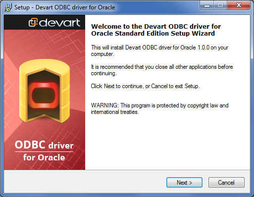 Скриншот Oracle ODBC драйвер 1.1