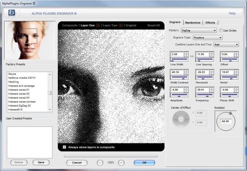  AlphaPlugins EngraverIII plug-in for Photoshop 1.0