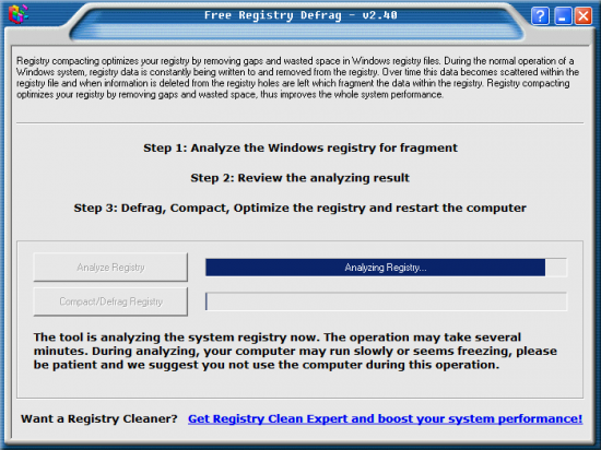  Free Registry Defrag 3.0