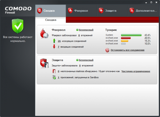  COMODO Firewall 5.4.189822.1355