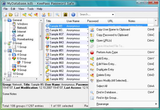 Скриншот KeePass Password Safe 2.39