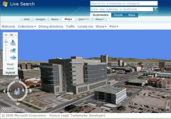  Microsoft Virtual Earth 3D 4.0 Beta