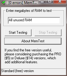Скриншот MemTest 6.0