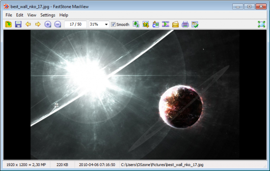 Скриншот FastStone MaxView 3.1