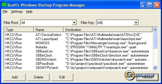  Windows Startup Program Manager 1.1