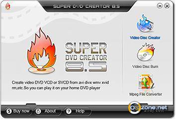 Скриншот Super DVD Creator 9.8.10