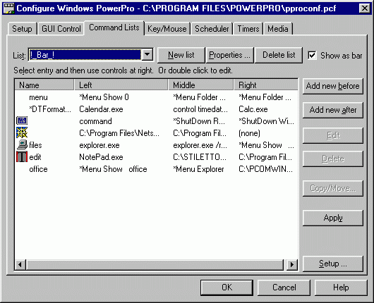Скриншот Windows PowerPro 4.8