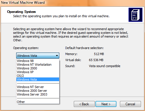 Скриншот Microsoft Virtual PC 2007 SP1 6.0.192.0