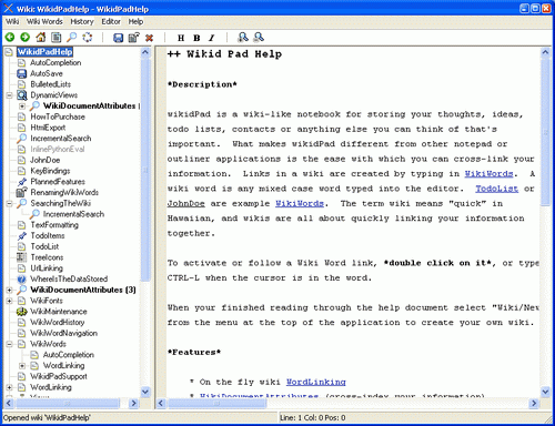  wikidPad 1.9 Beta 15
