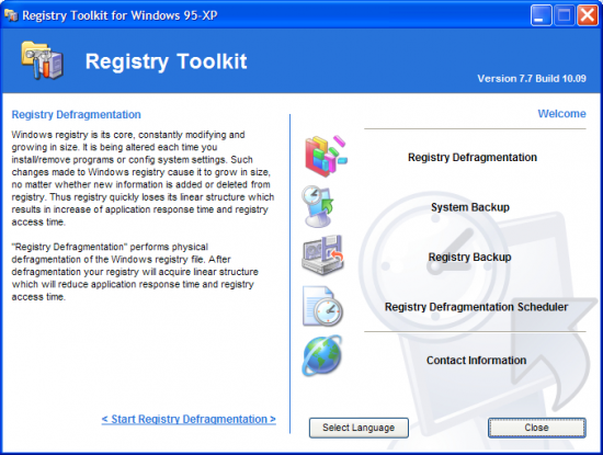  Registry Defragmentation 9.3.06.01