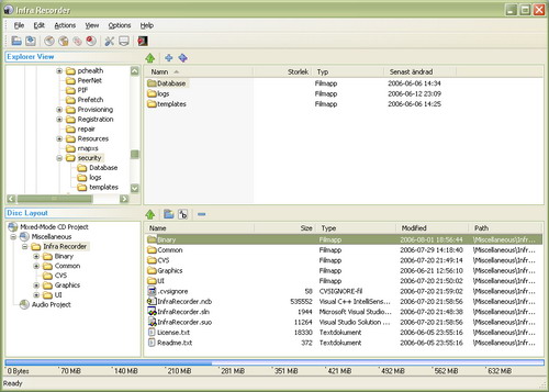 Скриншот InfraRecorder 0.53