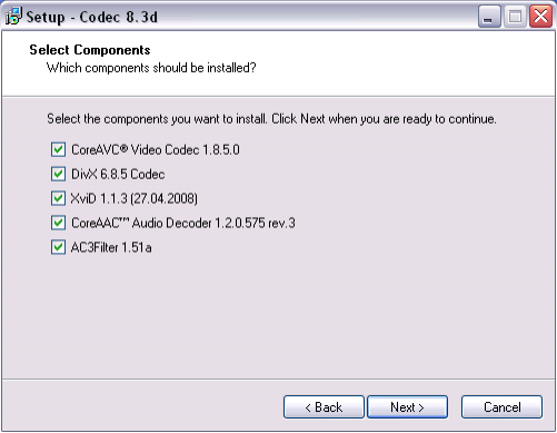 Скриншот Codec 8.4g