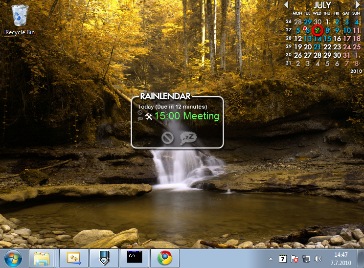Скриншот Rainlendar Light 2.14.2