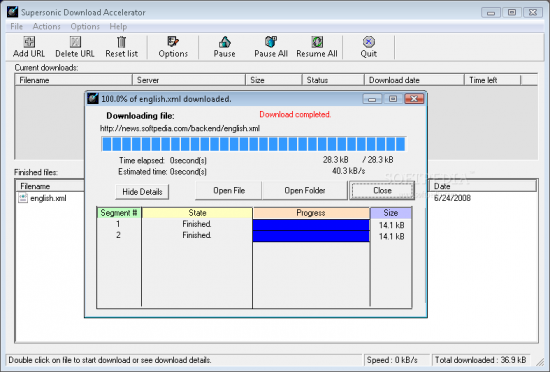  Supersonic Download Accelerator 1.2.0.0