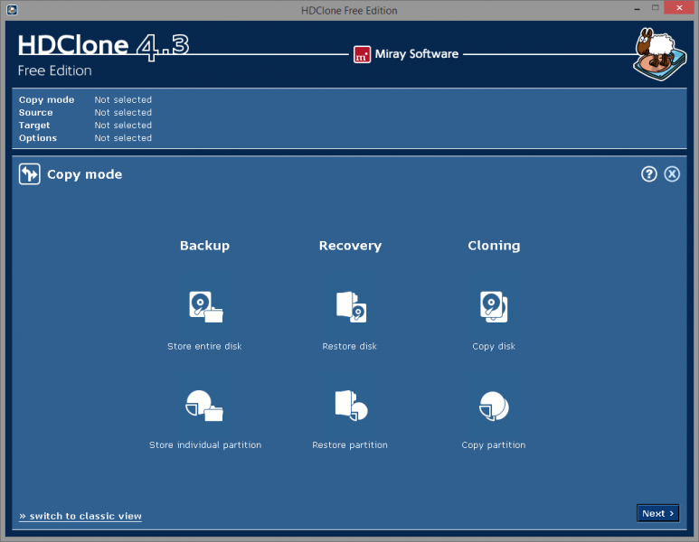 Скриншот HDClone Free 7.0.0