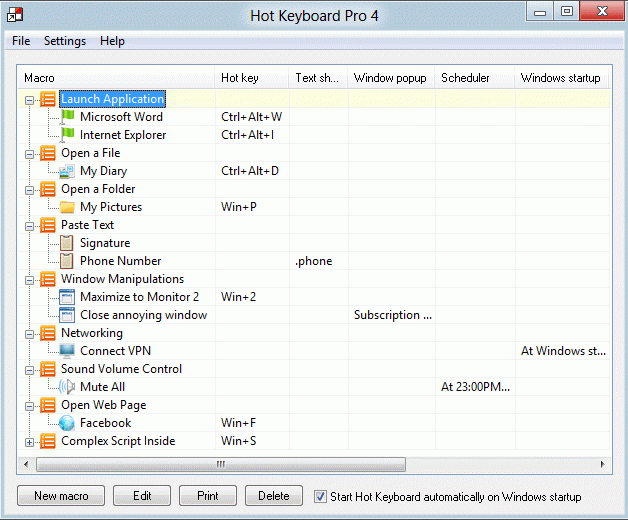 Скриншот Hot Keyboard Pro 4.0.25