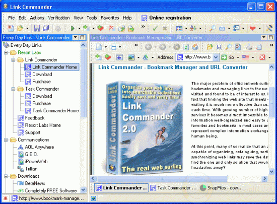 Скриншот Link Commander 4.6.4
