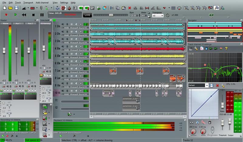 Скриншот n-Track Studio 6.1.1.2691