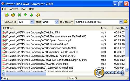Скриншот Power MP3 WMA Converter 4.0